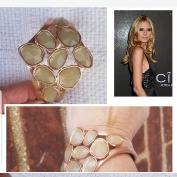 Heidi Klum rosegold clamper bracelet - Picture 1 of 9